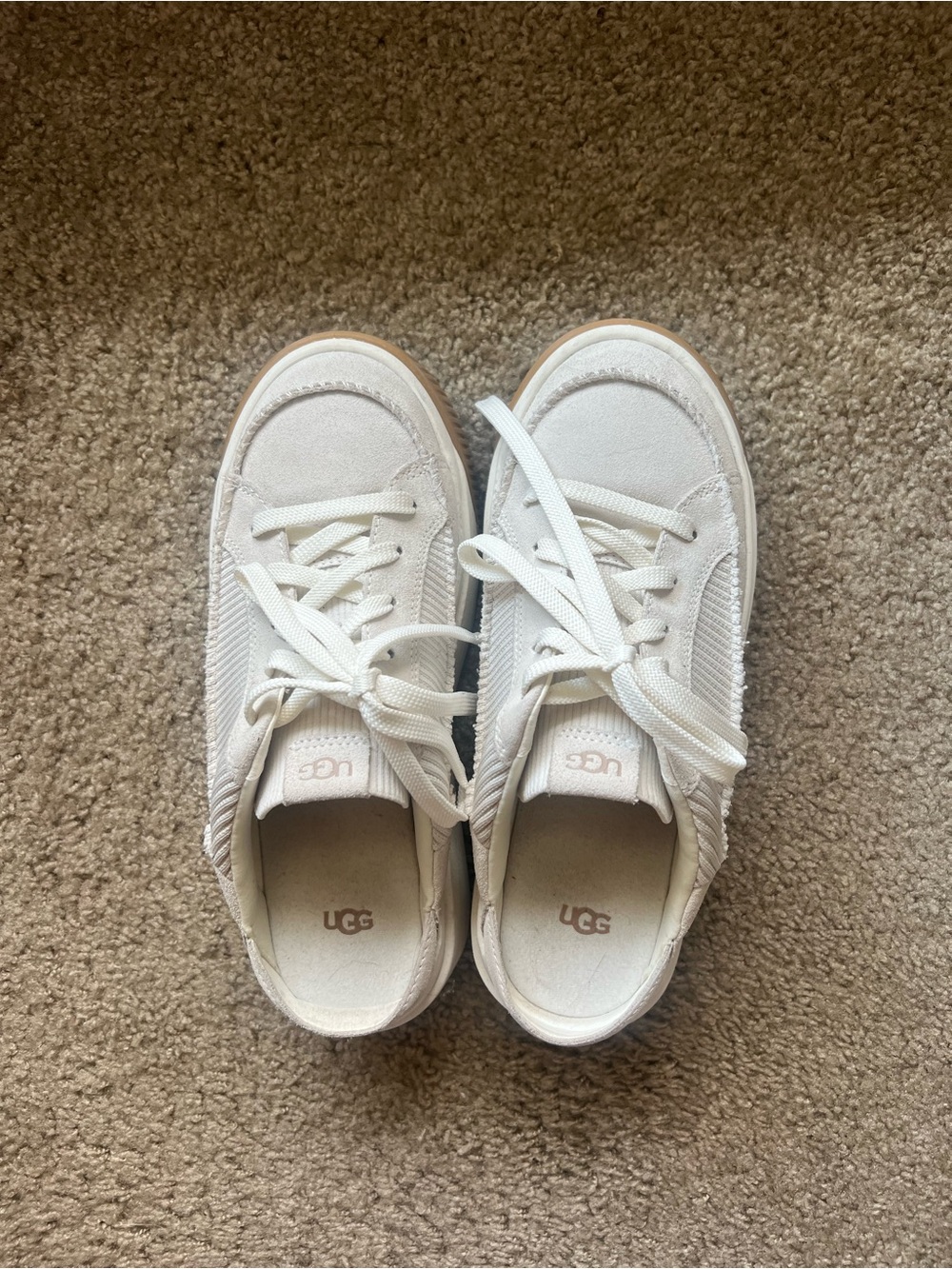 UGG Cream Platform Slip On Sneakers - Picture 3 of 6